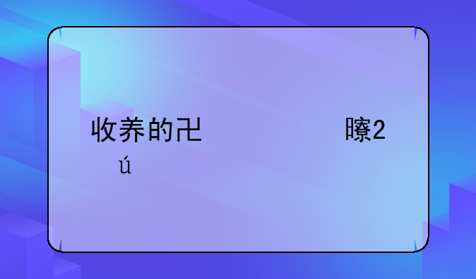 收养的协议书范例