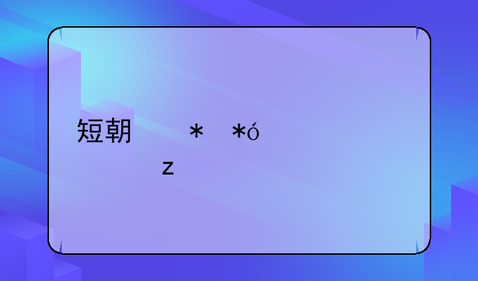 短期抵押贷款解析