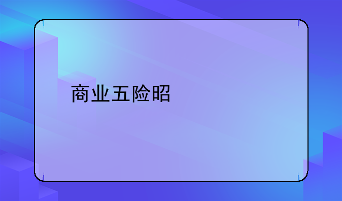 商业五险是什么