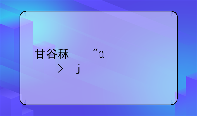 甘谷租房300元左右的