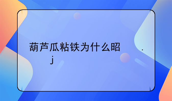 葫芦瓜粘铁为什么是苦的