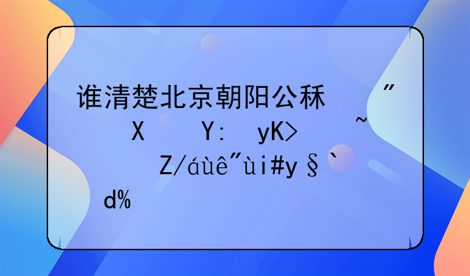谁清楚北京朝阳公租房去哪申请？过程复杂吗？